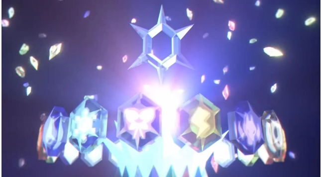 La Tera Crown está rodeada por los otros elementos en el tráiler de Pokémon Scarlet y Violet's Indigo Disk.