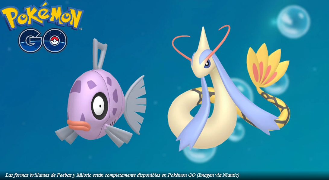 Guía de Pokémon GO Shiny Feebas y Shiny Milotic