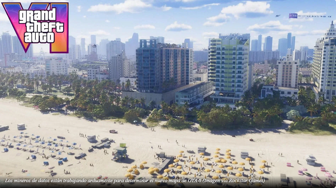 El proyecto de mapeo de GTA 6 muestra un mapa de Vice City más grande basado en filtraciones